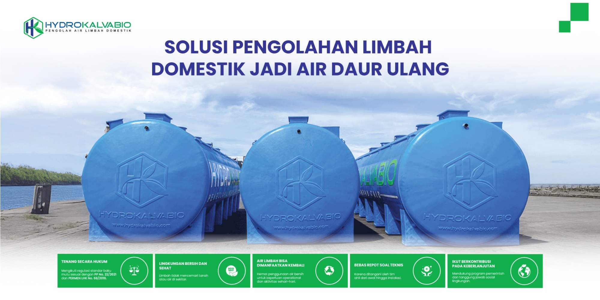 instalasi pengolahan air limbah cair domestik hydrokalvabio 02